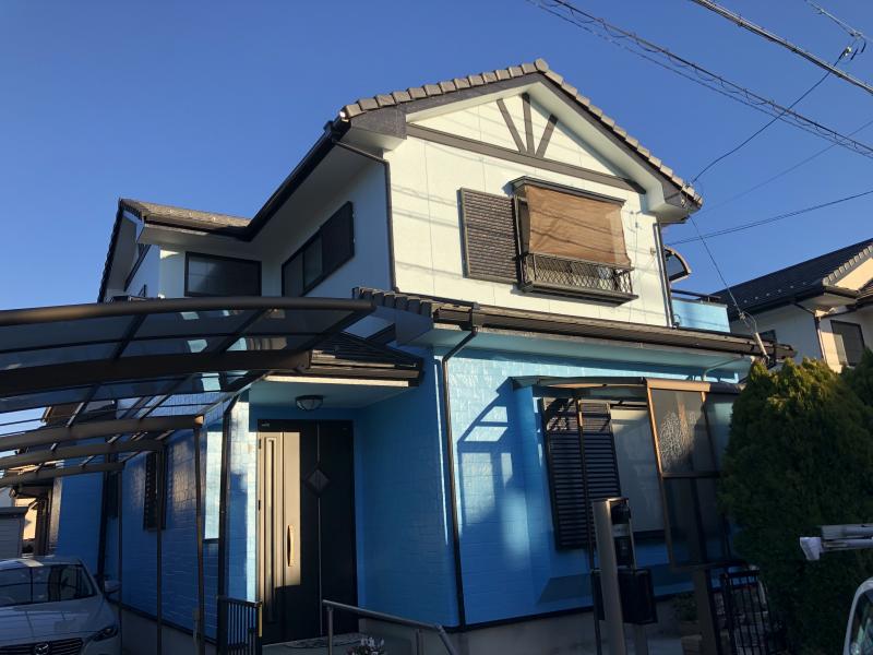 多治見市Ｙ様邸　外壁塗装工事・幕板鈑金取り付け